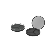 3 цвета пустые круглые пластиковые тени для век с зеркалом индивидуальной палитрой теней для век